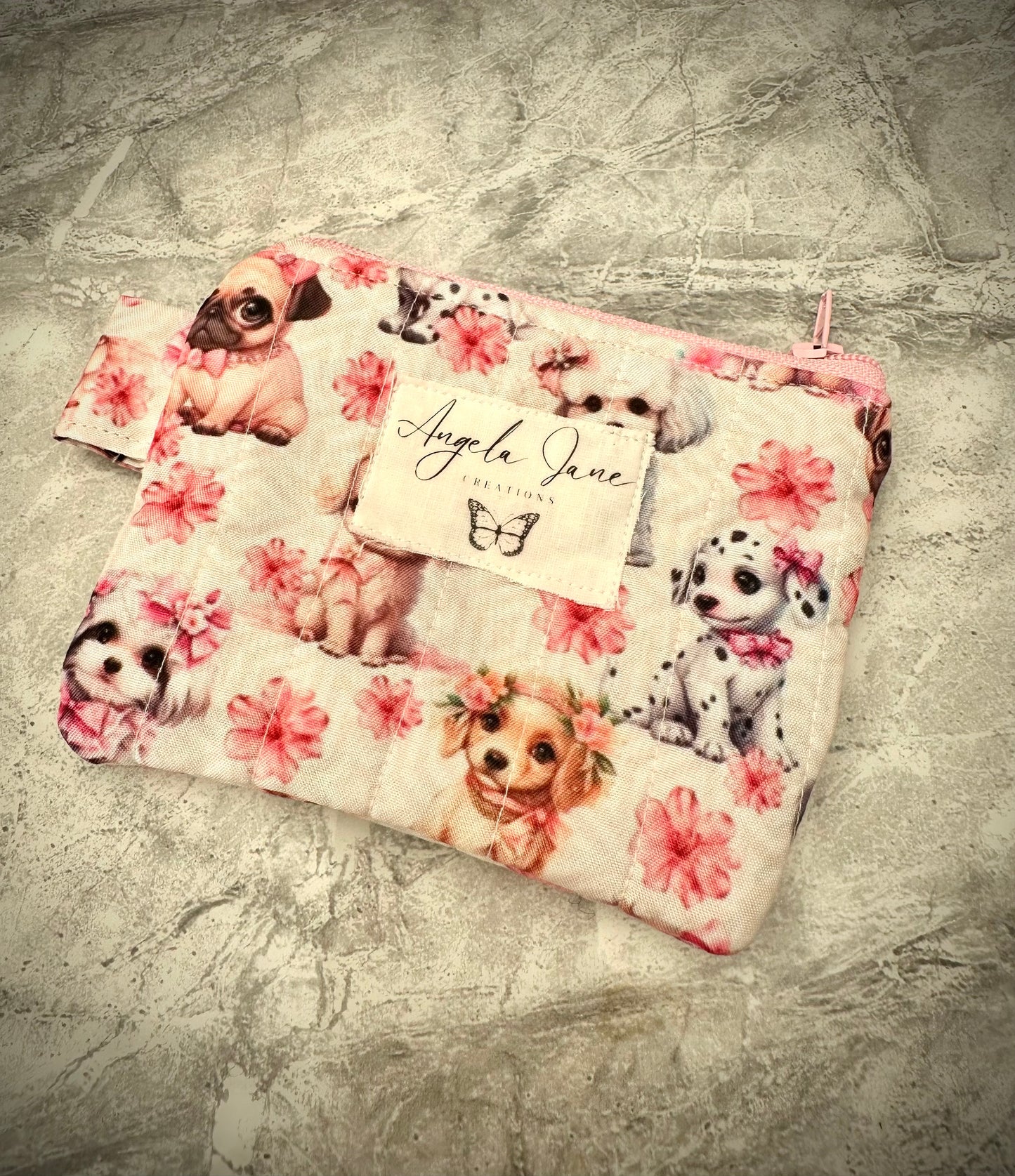 Pink Puppy Dog. Wristlet. (😄. Uk. FREE DELIVERY)