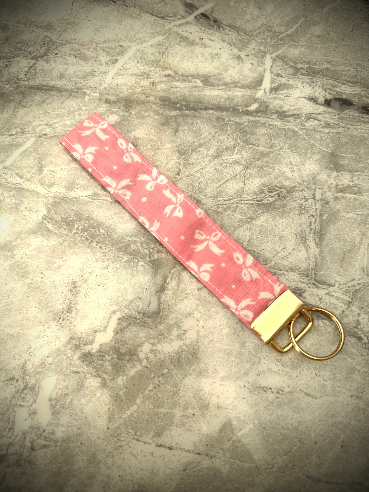 Pink,White Bow. Coin purse.