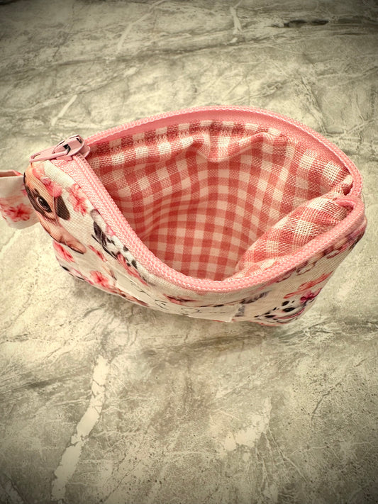 Pink Puppy Dogs. Coin Purse.          (😄. Uk. FREE DELIVERY)