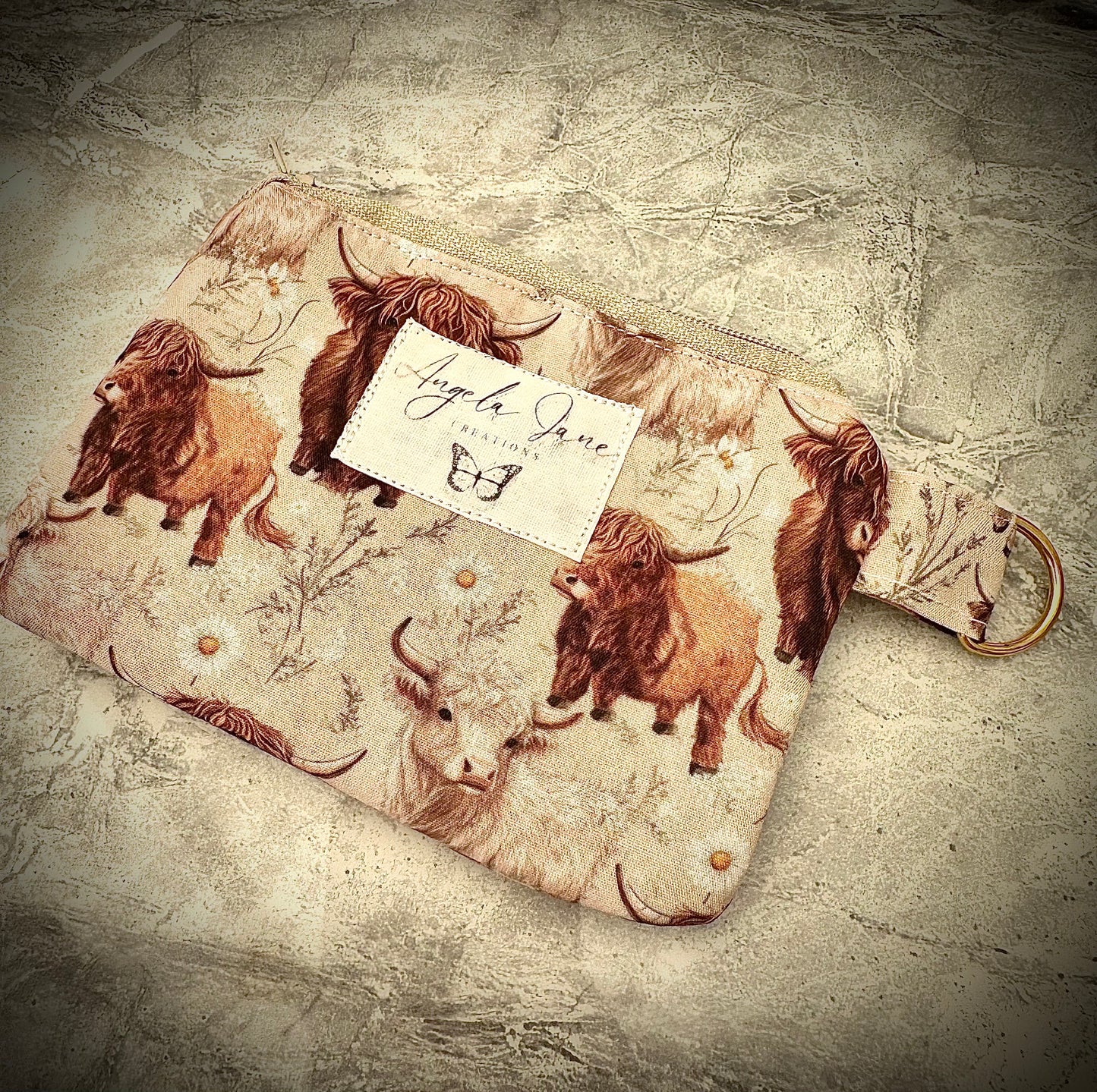 Highland Cow. Coin Purse.             (😄. Uk. FREE DELIVERY)